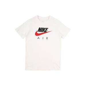 Nike Sportswear Tričko  bílá / červená / černá