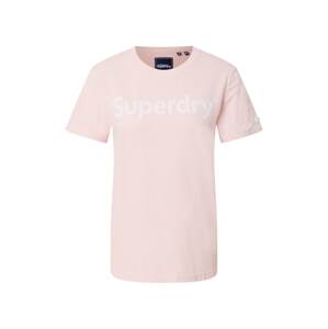 Superdry Tričko růžová / bílá