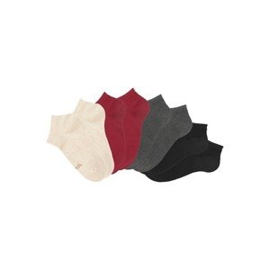 BENCH Ponožky  růžová / červená / tmavě šedá / černá