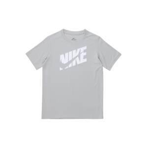 Nike Sportswear Tričko  světle šedá / bílá