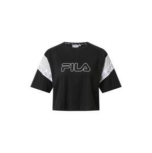 FILA Funkční tričko 'Lolle'  bílá / černá / šedý melír