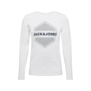 JACK & JONES Tričko  bílá / černá