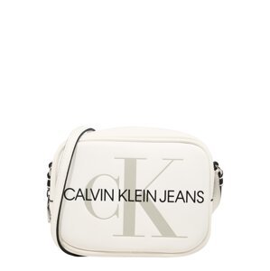 Calvin Klein Jeans Taška přes rameno  offwhite / černá / světle šedá