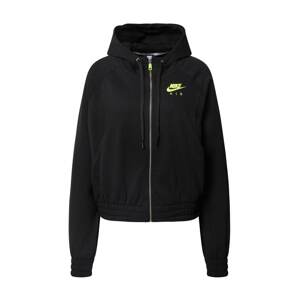 Nike Sportswear Mikina s kapucí  černá / svítivě zelená