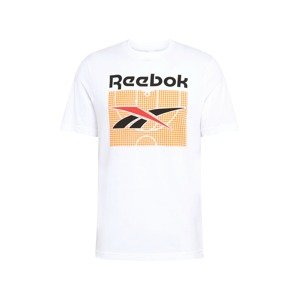 Reebok Classic Tričko 'BALL COURT'  bílá / černá / oranžová