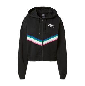 Nike Sportswear Mikina s kapucí  černá / bílá / pink
