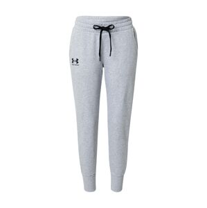 UNDER ARMOUR Sportovní kalhoty šedý melír / černá