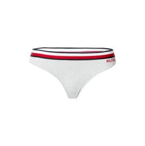 Tommy Hilfiger Underwear Tanga  šedá / bílá / červená / námořnická modř