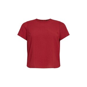 Vero Moda Curve Tričko tmavě červená