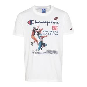 Champion Authentic Athletic Apparel Tričko  bílá / tmavě modrá / červená