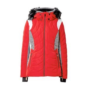 LUHTA Outdoorová bunda 'EMBOM'  červená / šedý melír / bílá