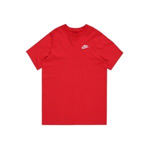 Nike Sportswear Tričko červená / bílá
