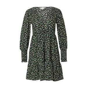 Miss Selfridge Šaty  černá / zelená / béžová