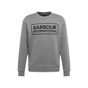 Barbour International Mikina  šedý melír / černá