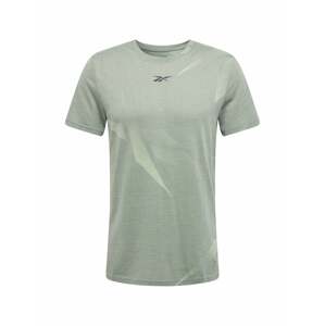 Reebok Sport Funkční tričko pastelově zelená / černá