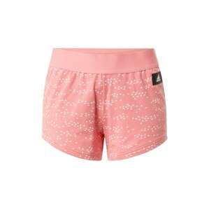 ADIDAS PERFORMANCE Sportovní kalhoty  růžová / bílá