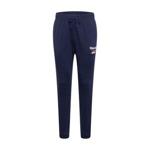 Reebok Sport Sportovní kalhoty  bílá / světle červená / námořnická modř