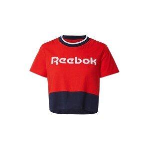 Reebok Sport Funkční tričko  červená / noční modrá