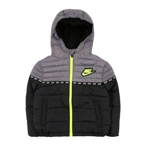 Nike Sportswear Zimní bunda  světle zelená / černá / šedá
