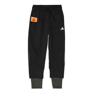 ADIDAS PERFORMANCE Sportovní kalhoty oranžová / černá / bílá