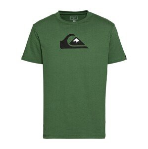 QUIKSILVER Funkční tričko 'COMPLOGOSS'  tmavě zelená / černá / bílá