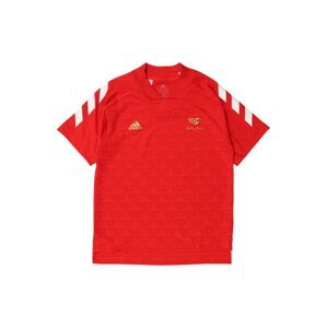 ADIDAS PERFORMANCE Funkční tričko 'Salah'  červená / zlatá / bílá