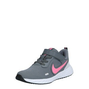 NIKE Sportovní boty 'Revolution 5'  pink / tmavě šedá
