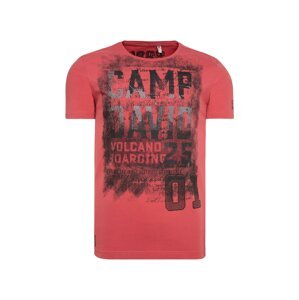 CAMP DAVID Tričko  pastelově červená / černá