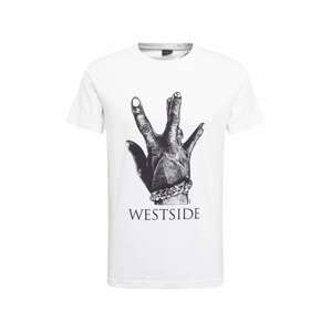Mister Tee Tričko 'Westside Connection' černá / bílá