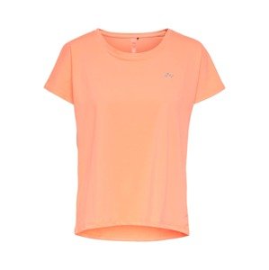 ONLY PLAY Funkční tričko 'Aubree'  stříbrně šedá / pastelově oranžová