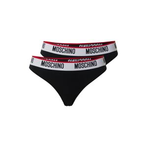 Moschino Underwear Tanga  černá / bílá / červená