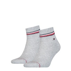 Tommy Hilfiger Underwear Ponožky  šedá / modrá / bílá / červená