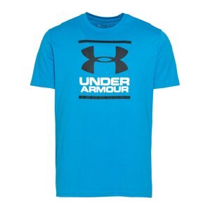 UNDER ARMOUR Funkční tričko  černá / nebeská modř / bílá