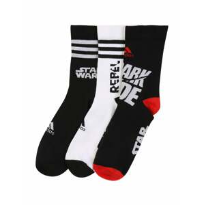 ADIDAS PERFORMANCE Sportovní ponožky  červená / černá / bílá