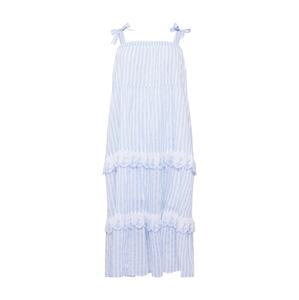 Cotton On Curve Letní šaty 'CLARISSA'  světlemodrá / bílá