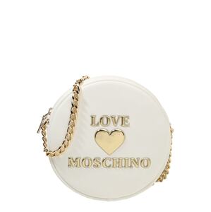 Love Moschino Taška přes rameno  přírodní bílá / zlatá