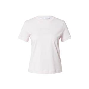Calvin Klein Tričko  pastelově růžová / bílá