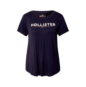 HOLLISTER Tričko  námořnická modř / bílá / lososová