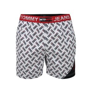 Tommy Hilfiger Underwear Plavecké šortky  bílá / tmavě modrá / ohnivá červená