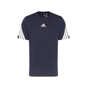 ADIDAS PERFORMANCE Funkční tričko  noční modrá / bílá / šedá