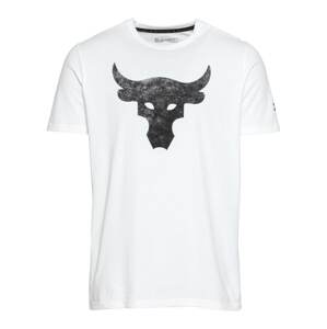 UNDER ARMOUR Funkční tričko 'Rock Brahma Bull'  bílá / černá