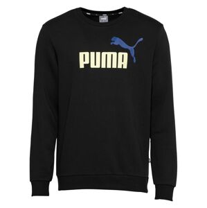 PUMA Sportovní mikina  černá / bílá / královská modrá