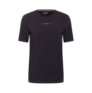 Tommy Sport Funkční tričko  černá / bílá / červená / tmavě modrá