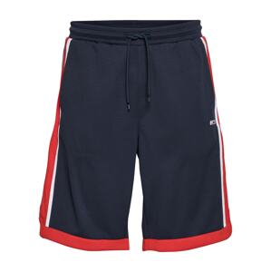 Tommy Jeans Kalhoty  námořnická modř / ohnivá červená / bílá