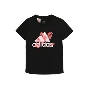 ADIDAS PERFORMANCE Funkční tričko  černá / světle růžová / růžová