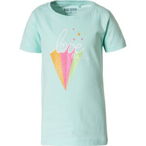 BLUE SEVEN Tričko  tyrkysová / oranžová / pink / bílá / světle zelená