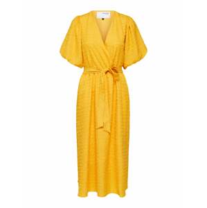 Selected Femme Petite Šaty 'Lissy'  zlatě žlutá