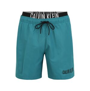 Calvin Klein Swimwear Plavecké šortky  petrolejová / černá
