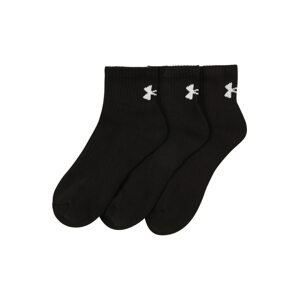 UNDER ARMOUR Sportovní ponožky  černá / bílá