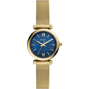 FOSSIL Analogové hodinky  zlatá / královská modrá